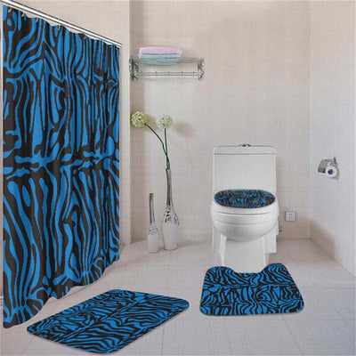 BigProStore Amazing African American Afrocentric Pattern Art Bathroom Shower Curtain Set 4pcs Nice African Bathroom Decor BPS3688 Standard (180x180cm | 72x72in) Bathroom Sets