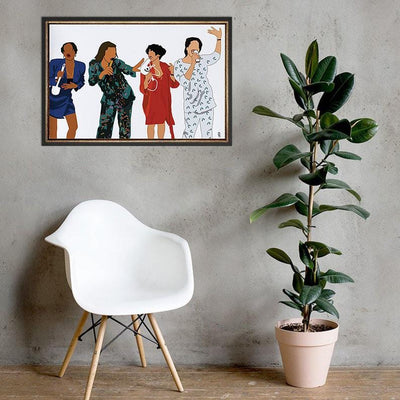 BigProStore Modern African Custom Canvas Amazing African Canvas Black Woman Wall Black Man Home Artistic Ready To Hang Canvas Wall Art Decor African American Canvas