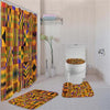 BigProStore Amazing African Themed Ethnic Seamless Pattern Shower Curtain Bathroom Set 4pcs Nice Afrocentric Bathroom Accessories BPS3323 Standard (180x180cm | 72x72in) Bathroom Sets