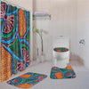 BigProStore Amazing Black History Month Afrocentric Art Bathroom Shower Curtain Set 4pcs Nice African Bathroom Accessories BPS3203 Standard (180x180cm | 72x72in) Bathroom Sets