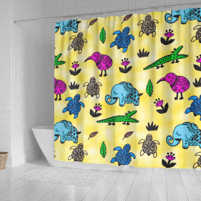 BigProStore Shower Curtains Elephant Animal Whirlwind Bathroom Wall Decor Ideas Shower Curtain
