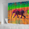 BigProStore Elephant Bathroom Sets Animalcolor Elephant Home Bath Decor Shower Curtain