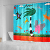 BigProStore Elephant Bathroom Decor Animals On The Wind Bathroom Wall Decor Ideas Shower Curtain
