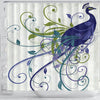 BigProStore Peacock Shower Curtain Art Nouveau Peacock I Mindy Sommers Bathroom Accessories Peacock Themed Gifts Peacock Shower Curtain / Small (165x180cm | 65x72in) Peacock Shower Curtain