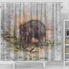 BigProStore Elephant Shower Curtain Artistic Animal Baby Elephant Bathroom Accessories Set Shower Curtain / Small (165x180cm | 65x72in) Shower Curtain
