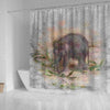 BigProStore Elephant Shower Curtain Artistic Animal Baby Elephant Bathroom Accessories Set Shower Curtain
