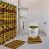 BigProStore Awesome African American Afrocentric Art Shower Curtain Bathroom Set 4pcs Trendy African Bathroom Decor BPS3485 Standard (180x180cm | 72x72in) Bathroom Sets