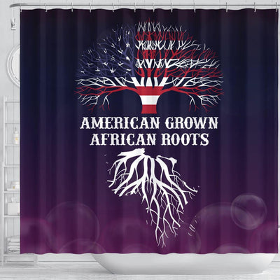 BigProStore Awesome American Grown African Roots African American Inspired Shower Curtains Afrocentric Style Designs BPS046 Shower Curtain
