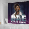 BigProStore Awesome BAE Black And Educated Man Black History Shower Curtains African Style Designs BPS053 Small (165x180cm | 65x72in) Shower Curtain
