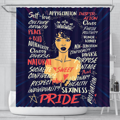 BigProStore Awesome Black Girl Pride African American Art Shower Curtains Afrocentric Bathroom Accessories BPS081 Small (165x180cm | 65x72in) Shower Curtain