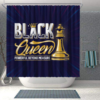 BigProStore Awesome Black Queen Powerful Beyond Measure Shower Curtains African American Afro Bathroom Decor BPS093 Shower Curtain
