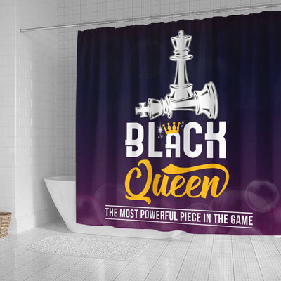 BigProStore Awesome Black Queen The Most Powerful Piece In The Game Chess African American Shower Curtain African Bathroom Accessories BPS094 Small (165x180cm | 65x72in) Shower Curtain