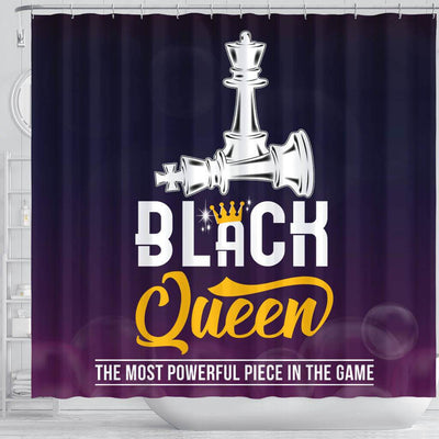 BigProStore Awesome Black Queen The Most Powerful Piece In The Game Chess African American Shower Curtain African Bathroom Accessories BPS094 Shower Curtain