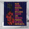 BigProStore Awesome Black Woman Beautiful Magic Intelligent Resilient African American Shower Curtain African Style Designs BPS099 Small (165x180cm | 65x72in) Shower Curtain