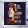 BigProStore Awesome I Am A June Woman Afro Girl Afrocentric Shower Curtains Afrocentric Bathroom Decor BPS127 Small (165x180cm | 65x72in) Shower Curtain