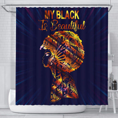 BigProStore Awesome My Black Is Beautiful Afro American Shower Curtains Afro Bathroom Decor BPS172 Small (165x180cm | 65x72in) Shower Curtain