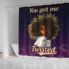 BigProStore Awesome You Got Me Twisted Afro Girl Afro American Shower Curtains Afrocentric Bathroom Accessories BPS242 Small (165x180cm | 65x72in) Shower Curtain