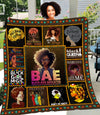 BAE Black And Educated Melanin Women Quilt