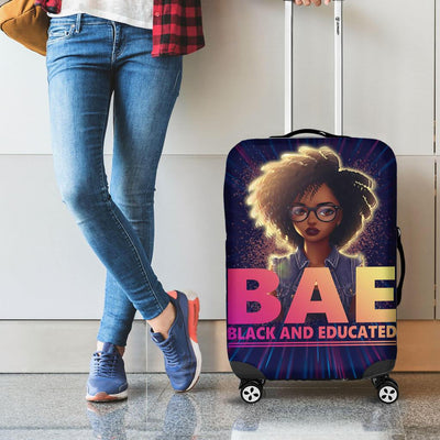 BAE Black And Educated Travel Luggage Cover Suitcase Protector