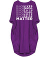 BigProStore African American Dresses Black Lives Matter Deaths Pain Tears Hope Pride Matter African Women Pocket Dress Purple / S Women Dress