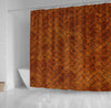 BigProStore Herringbone Bath Curtain Brick Black Marble Amp Brown Marble Shower Curtain Bathroom Decor Ideas Herringbone Shower Curtain / Small (165x180cm | 65x72in) Herringbone Shower Curtain