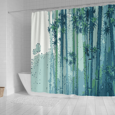 BigProStore Green Bamboo Bathroom Sets Wonderful Bamboo 1 Perfect For Duvet Or Shower Curtain Tshirt Bathroom Wall Decor Ideas Shower Curtain