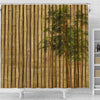 BigProStore Green Bamboo Bathroom Sets Beautiful Bamboo Shower Curtain Bathroom Sets Shower Curtain / Small (165x180cm | 65x72in) Shower Curtain