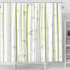 BigProStore Green Bamboo Bathroom Sets Fantastic Bamboo Style Shower Curtain Small Bathroom Decor Ideas Shower Curtain / Small (165x180cm | 65x72in) Shower Curtain