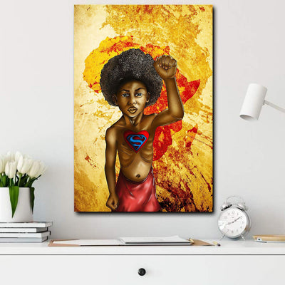 BigProStore African Canvas Be Strong African Designs Canvas / 8" x 12" Canvas
