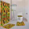 BigProStore Beautiful African American Art Afrocentric Pattern Art Bathroom Shower Curtain Set 4pcs Trendy African Bathroom Decor BPS3213 Standard (180x180cm | 72x72in) Bathroom Sets