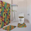 BigProStore Beautiful African American Black Art Afrocentric Art Shower Curtain Set 4pcs Cool Afrocentric Bathroom Accessories BPS3197 Standard (180x180cm | 72x72in) Bathroom Sets