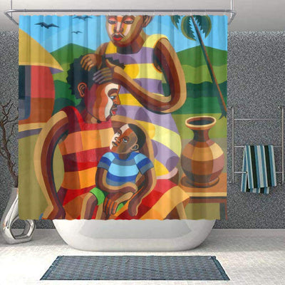 BigProStore Beautiful African American Shower Curtains African Woman Bathroom Decor Idea BPS0052 Small (165x180cm | 65x72in) Shower Curtain