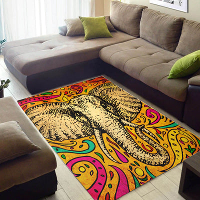 BigProStore Beautiful African Area Rug Perfect Afrocentric Animals African Design Floor Rug African Inspired Living Room BPS3008 Small (26x60in | 91x152cm) Foldable Rug