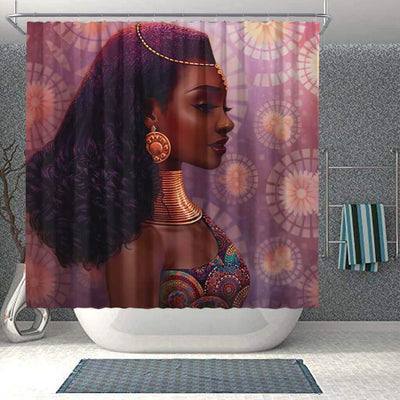 BigProStore Beautiful African Inspired Shower Curtains Melanin Woman Bathroom Decor BPS0190 Small (165x180cm | 65x72in) Shower Curtain