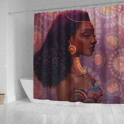 BigProStore Beautiful African Inspired Shower Curtains Melanin Woman Bathroom Decor BPS0190 Shower Curtain