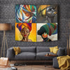 BigProStore African Tapestry Wall Hanging Pretty Black American Girl Melanin Afro Girl African Modern Wall Decor Tapestry / S (51"x60" / 130x150cm) Tapestry