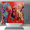 BigProStore Beautiful African Print Shower Curtains African Lady Bathroom Accessories BPS0006 Small (165x180cm | 65x72in) Shower Curtain