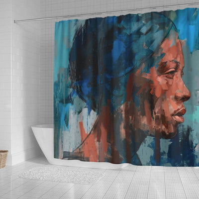 BigProStore Beautiful African Style Shower Curtain African Woman Bathroom Decor Idea BPS0132 Shower Curtain