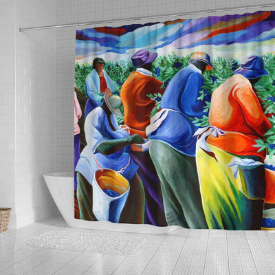 BigProStore Beautiful African Style Shower Curtain Melanin Woman Bathroom Decor Accessories BPS0161 Shower Curtain