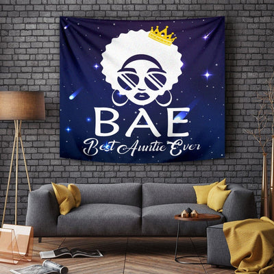 BigProStore African Tapestry Wall Hanging Pretty Black Girl Afro Black Girl Best Auntie Ever African American Wall Decor Tapestry / S (51"x60" / 130x150cm) Tapestry
