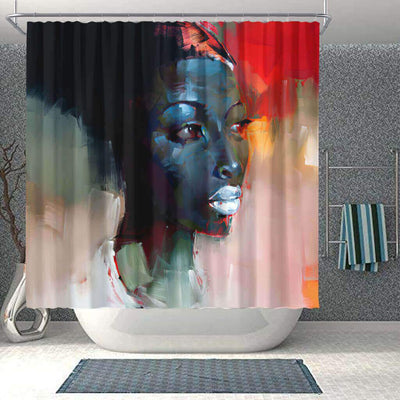 BigProStore Beautiful Afro American Shower Curtains Melanin Woman Bathroom Decor Accessories BPS0262 Small (165x180cm | 65x72in) Shower Curtain