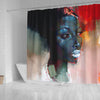BigProStore Beautiful Afro American Shower Curtains Melanin Woman Bathroom Decor Accessories BPS0262 Shower Curtain
