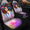 Beautiful Afro Girl Colorful Car Seat Covers (Set of 2)