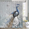 BigProStore Peacock Bathroom Curtains Beautiful Wild Peacock Home Bath Decor Peacock Gifts For Her Peacock Shower Curtain / Small (165x180cm | 65x72in) Peacock Shower Curtain