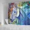 BigProStore Mystic Horse Decor Shower Curtain Marvellous Beauty In The Sky Horse Shower Curtain Bathroom Wall Decor Ideas Horse Shower Curtain / Small (165x180cm | 65x72in) Horse Shower Curtain