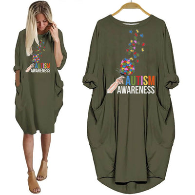 Autism Butterfly Shirts Autism Awareness Puzzle Women Dress Designs Idea