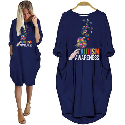Autism Butterfly Shirts Autism Awareness Puzzle Women Dress Designs Idea