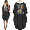 Autism Mom Shirt You'll Never Wall Alone Mom And Son Autism Awareness Puzzle Designs Women Dress