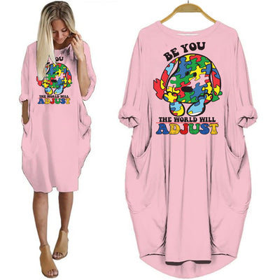 Autism Shirts Be You The World Will Adjust Women Dress Autism Designs