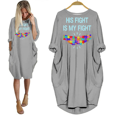 Autism Shirts His Fight Is My Fight Autism Awareness Puzzle Designs